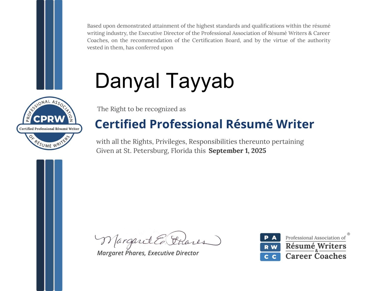 cprw, parwcc, gobigresumes, resume writing, career coaching